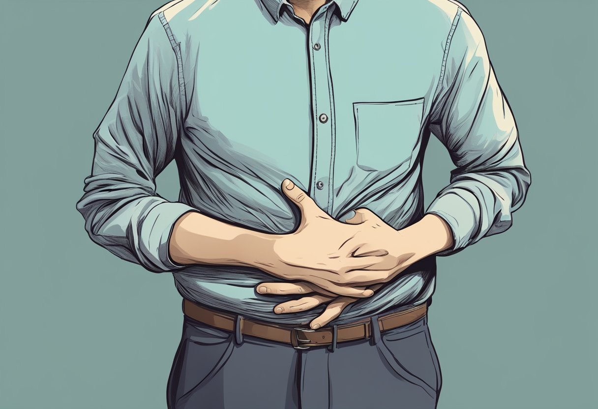 Ilustração da conexão entre o cérebro e o intestino no contexto da ansiedade